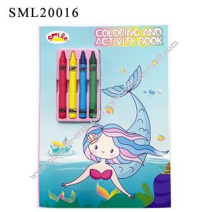 Coloring And Activity Book With Crayons - SML21016