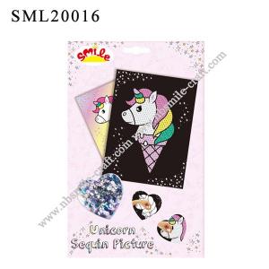 Unicorn Sequin Poster - SML20016